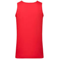 Red - Back - Fruit of the Loom Mens Athletic Vest Top