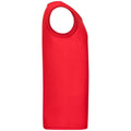 Red - Side - Fruit of the Loom Mens Athletic Vest Top