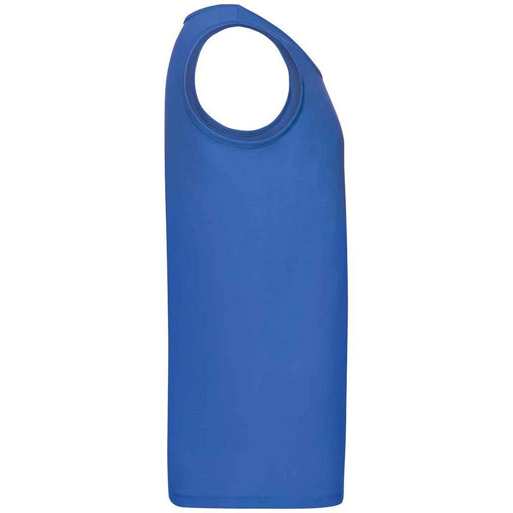 Royal Blue - Side - Fruit of the Loom Mens Athletic Vest Top