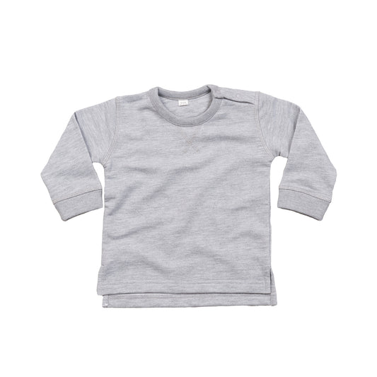Heather Marl - Front - Babybugz Toddler Sweatshirt