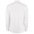 White - Back - Kustom Kit Mens Oxford Tailored Long-Sleeved Shirt