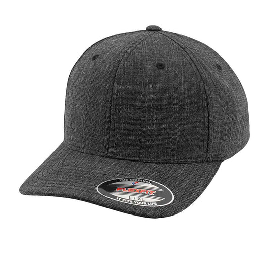 Black - Front - Flexfit Unisex Adult Melange Cap