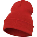 Red - Front - Flexfit Unisex Adult Heavyweight Beanie