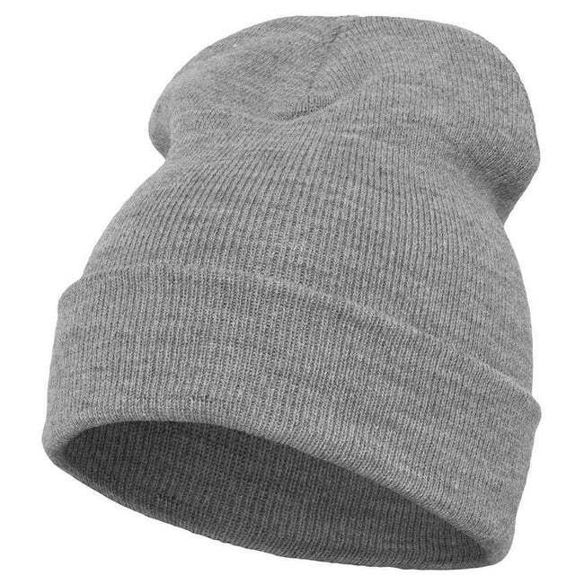 Heather Grey - Front - Flexfit Unisex Adult Heavyweight Beanie