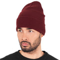 Maroon - Side - Flexfit Unisex Adult Heavyweight Beanie