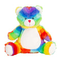 Multicoloured - Front - Mumbles Zipped Rainbow Bear Plush Toy