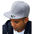 Heather Grey - Back - Result Headwear Unisex Adult Original Bronx Snapback Cap