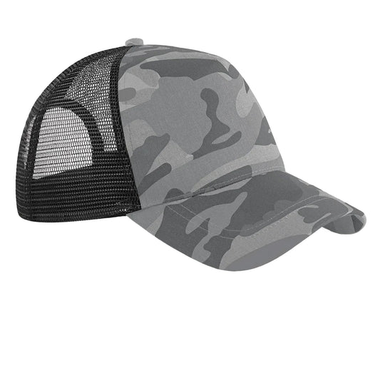 Arctic - Front - Beechfield Unisex Adult Camo Snapback Trucker Cap