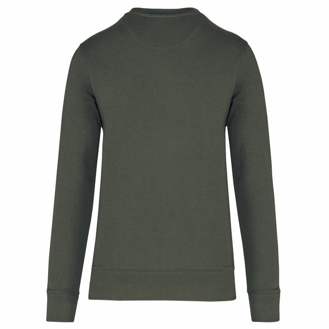 Dark Khaki - Back - Kariban Unisex Adult Eco Friendly Crew Neck Sweatshirt