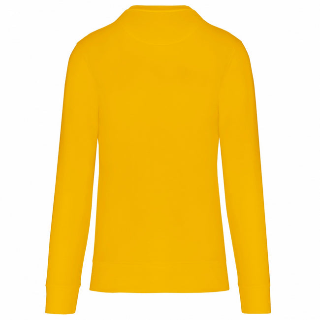 Yellow - Back - Kariban Unisex Adult Eco Friendly Crew Neck Sweatshirt