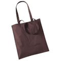 Chocolate - Back - Westford Mill Long Handle Tote Bag