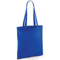 Bright Royal Blue - Front - Westford Mill Long Handle Tote Bag