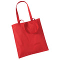 Bright Red - Back - Westford Mill Long Handle Tote Bag