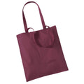 Burgundy - Back - Westford Mill Long Handle Tote Bag