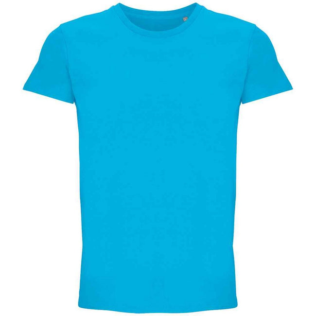 Aqua - Front - SOLS Unisex Adult Crusader Recycled T-Shirt