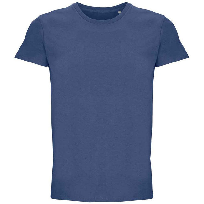 Denim - Front - SOLS Unisex Adult Crusader Recycled T-Shirt