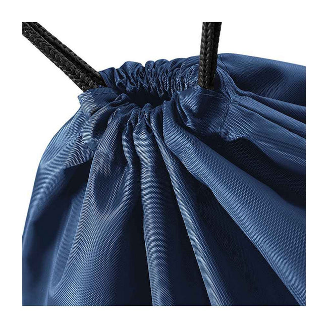 Navy - Back - Bagbase Budget Drawstring Bag