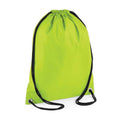Lime - Front - Bagbase Budget Drawstring Bag