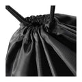 Black - Back - Bagbase Budget Drawstring Bag