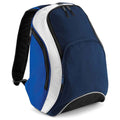 French Navy-Bright Royal Blue-White - Front - Bagbase Teamwear Backpack
