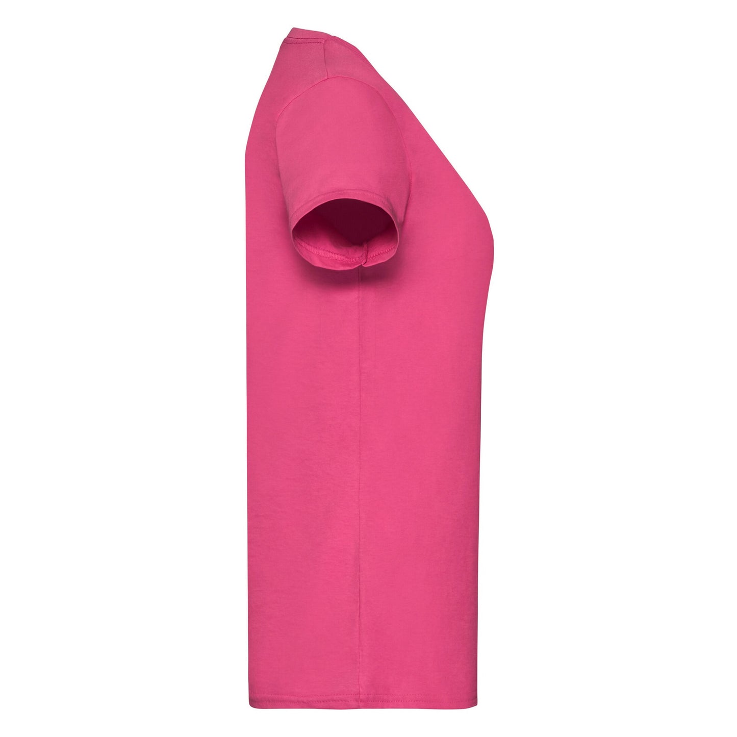 Fuchsia - Side - Fruit Of The Loom Womens-Ladies Lady Fit T-Shirt