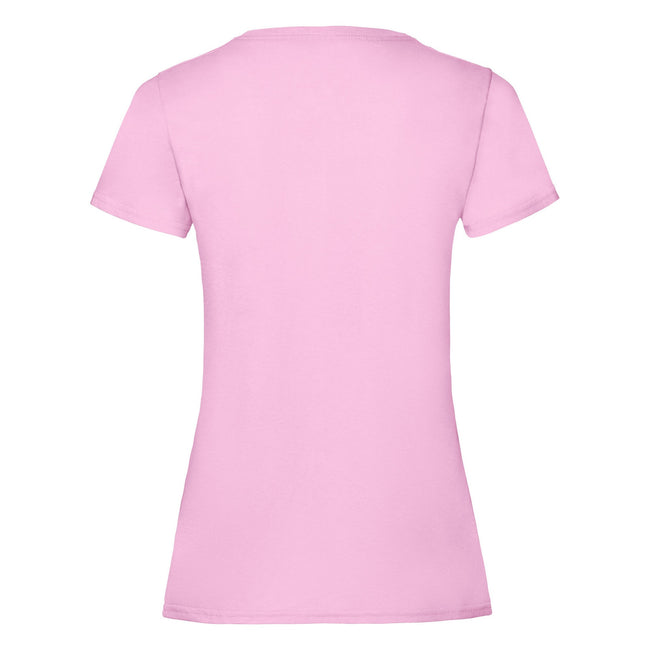Light Pink - Back - Fruit of the Loom Womens-Ladies Lady Fit T-Shirt