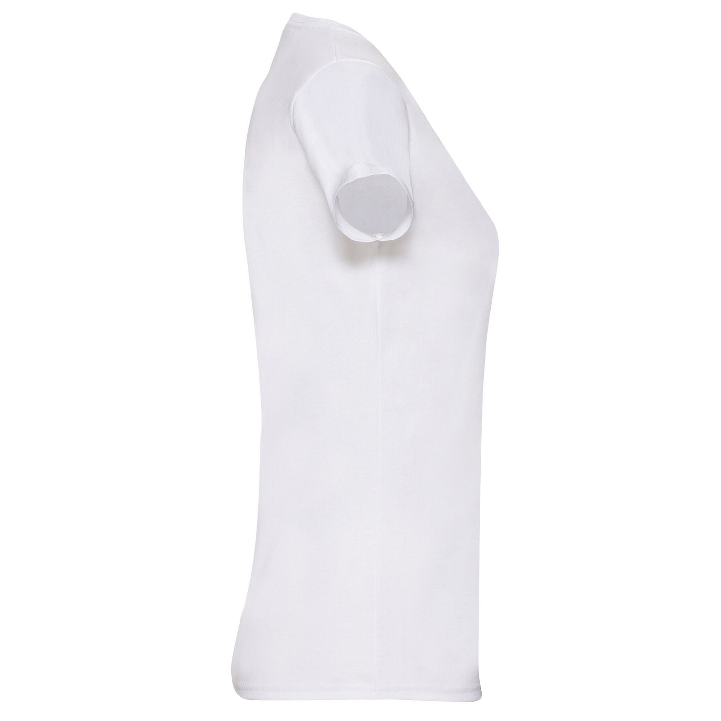 White - Side - Fruit of the Loom Womens-Ladies Lady Fit T-Shirt