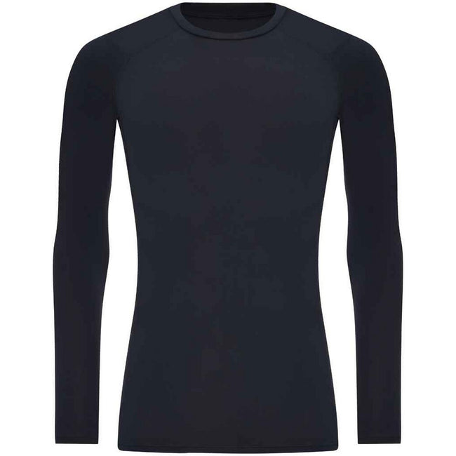 French Navy - Front - AWDis Cool Mens Active Recycled Base Layer Top