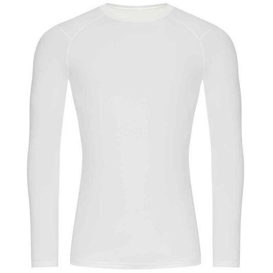 Arctic White - Front - AWDis Cool Mens Active Recycled Base Layer Top