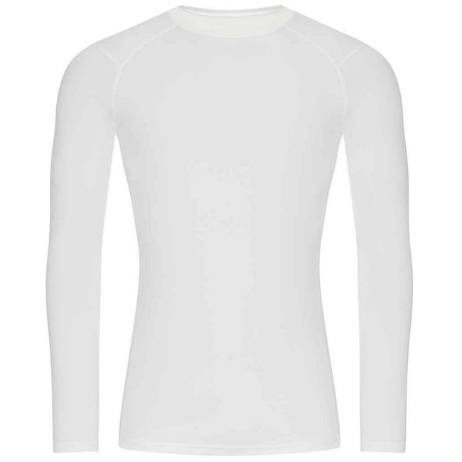 Arctic White - Front - AWDis Cool Mens Active Recycled Base Layer Top