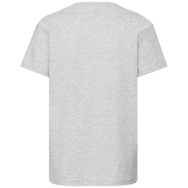 Heather Grey - Back - Fruit of the Loom Childrens-Kids Original Cotton T-Shirt