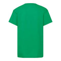 Kelly Green - Back - Fruit of the Loom Childrens-Kids Original Cotton T-Shirt