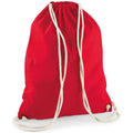 Classic Red - Front - Westford Mill Cotton Drawstring Bag