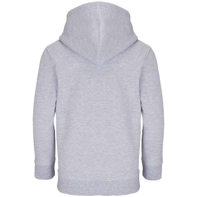 Grey Marl - Back - SOLS Childrens-Kids Condor Hoodie