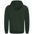 Bottle Green - Back - PRO RTX Mens Full Zip Hoodie