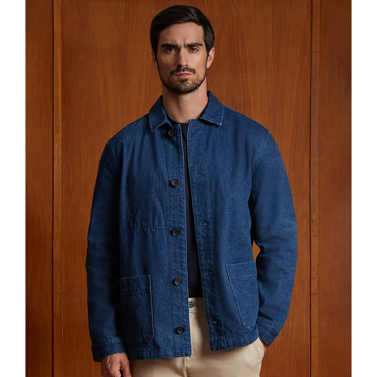 Stonewash Denim - Pack Shot - NEOBLU Unisex Adult Mael Utility Jacket