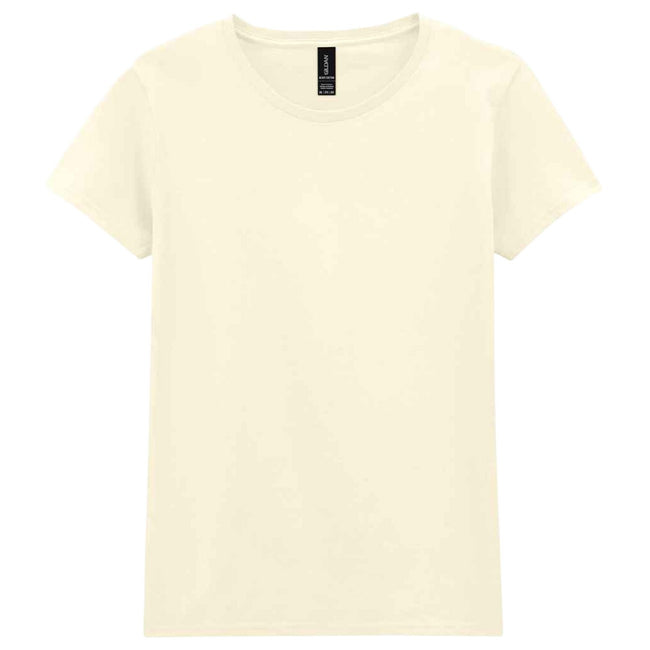 Off White - Front - Gildan Womens-Ladies Heavy T-Shirt