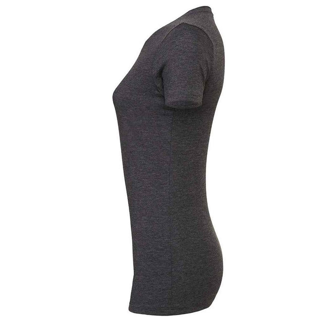 Dark Grey - Side - Bella + Canvas Womens-Ladies The Favourite Heather T-Shirt