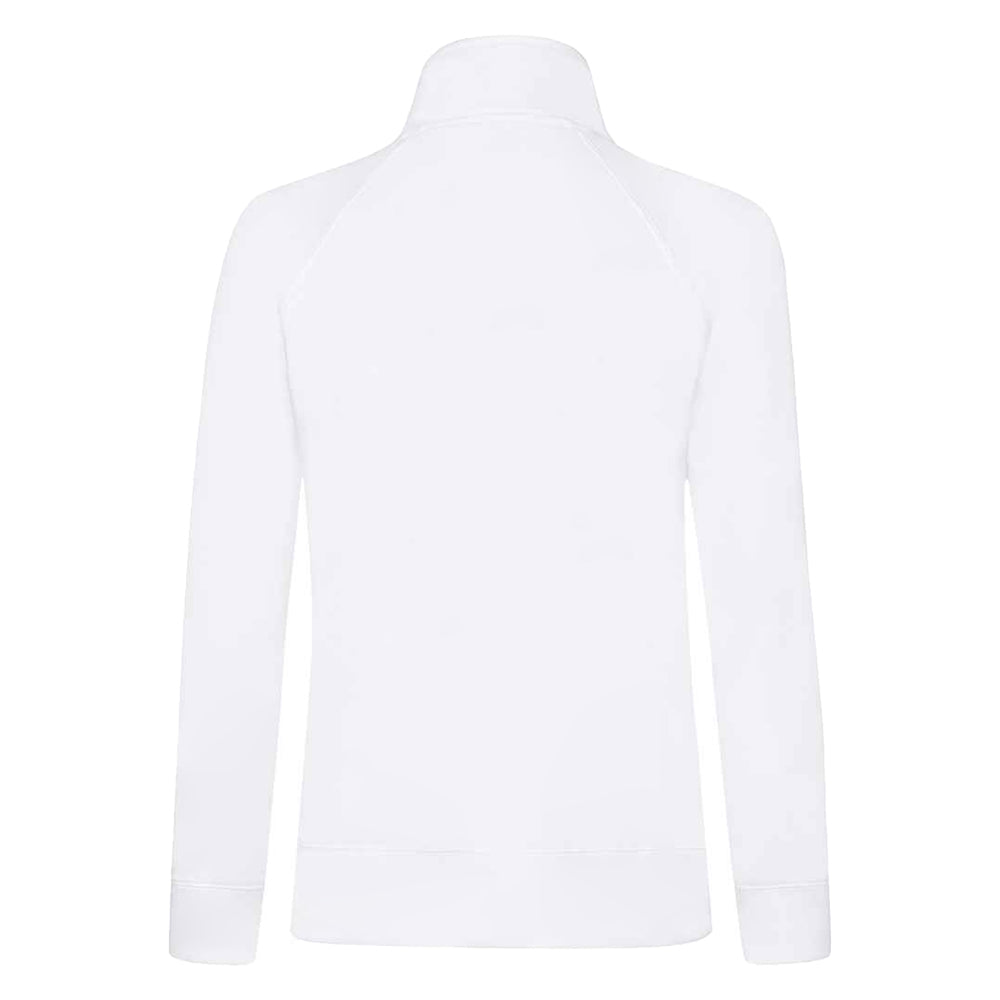 White - Back - Fruit of the Loom Womens-Ladies Lady Fit Sweat Jacket