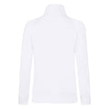 White - Back - Fruit of the Loom Womens-Ladies Lady Fit Sweat Jacket
