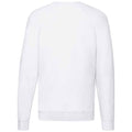 White - Back - Fruit of the Loom Unisex Adult Lightweight Raglan Sweatshirt