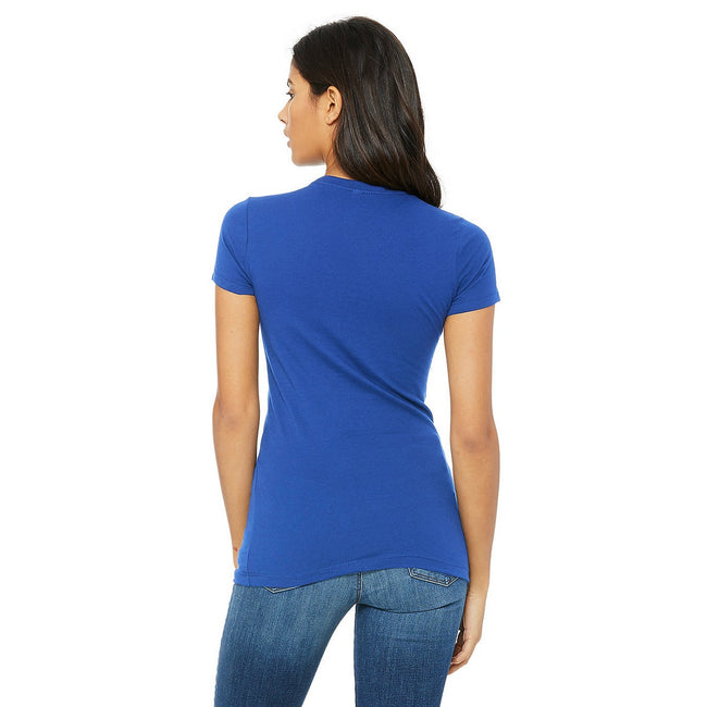 True Royal - Back - Bella + Canvas Womens-Ladies The Favourite T-Shirt