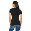 Black - Back - Bella + Canvas Womens-Ladies The Favourite T-Shirt