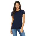 Navy - Front - Bella + Canvas Womens-Ladies The Favourite T-Shirt