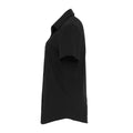 Black - Side - Premier Womens-Ladies Stretch Short-Sleeved Formal Shirt