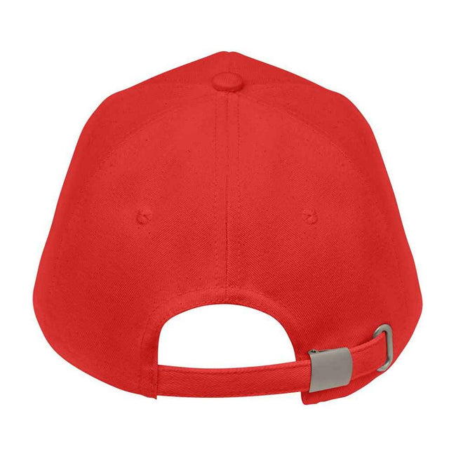 Red - Back - SOLS Unisex Adult Seoul Baseball Cap