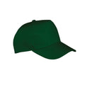 Bottle Green - Back - Result Headwear Childrens-Kids Boston 5 Panel Baseball Cap