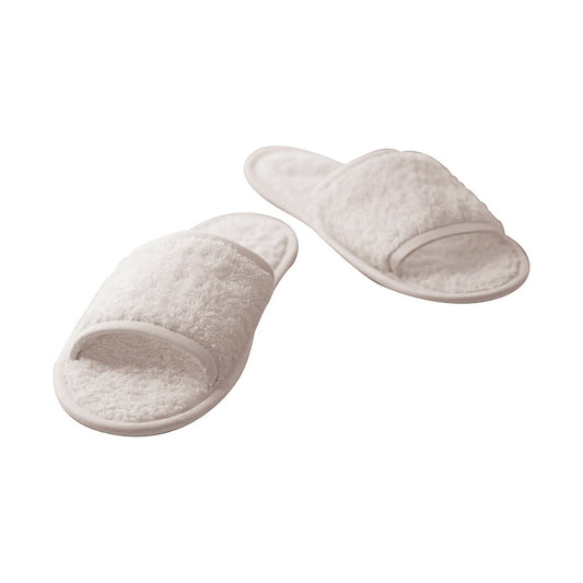 White - Front - Towel City Unisex Adult Classic Terrycloth Slippers
