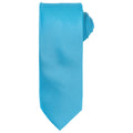 Turquoise - Front - Premier Unisex Adult Micro Waffle Tie