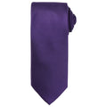 Purple - Front - Premier Unisex Adult Micro Waffle Tie